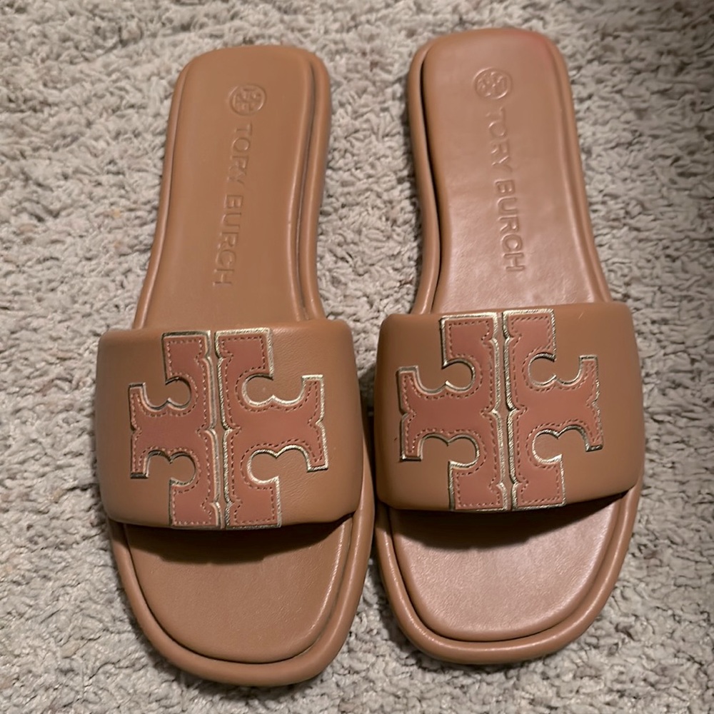 Tory Burch Womens Double TSport Sandals Sz 8.5